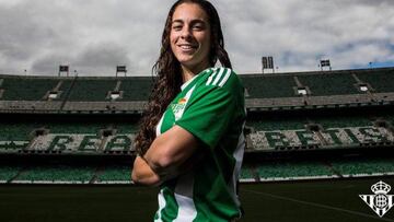 Nuria Ligero 'Nana', en el Benito Villamarín.