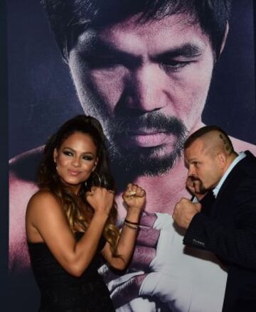 Manny Pacquiao presentó su película "Manny" en Los Ángeles. La belleza y el glamour se tomaron aquel momento.