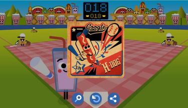 Google celebra el cuatro de julio con un Doodle de béisbol que puedes jugar