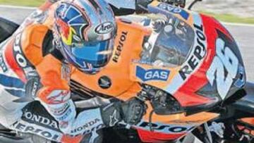 <b>MUY MOTIVADO. </b>Dani Pedrosa quiere ganar el GP de España de MotoGP y ayer realizó toda una exhibición de poderío. Hoy puede ser un gran día...