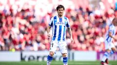 MALLORCA, SPAIN - MARCH 12: David Silva of Real Sociedad looks on during the LaLiga Santander match between RCD Mallorca and Real Sociedad at Visit Mallorca Estadi on March 12, 2023 in Mallorca, Spain. (Photo by Alex Caparros/Getty Images)