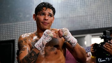 Ryan García en el 'media day' antes de su combate con Devin Haney.