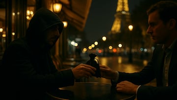 Louvre robbery handover - artist's impression