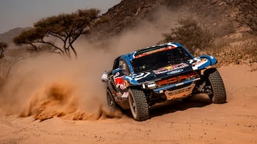 Carlos Sainz con el Ford Raptor con el que disputa el Rally Raid de Portugal.