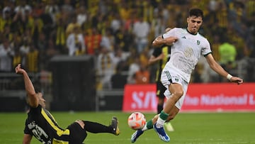 Gabri Veiga, durante un partido con el Al Ahli.