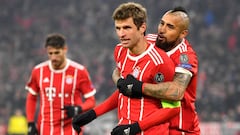 El Bayern golea al Besiktas y Vidal ya mira los cuartos