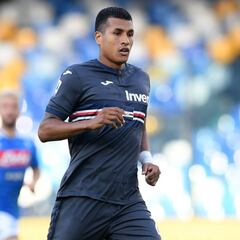 Jeison Murillo pierde la titular en Sampdoria, por la línea de tres