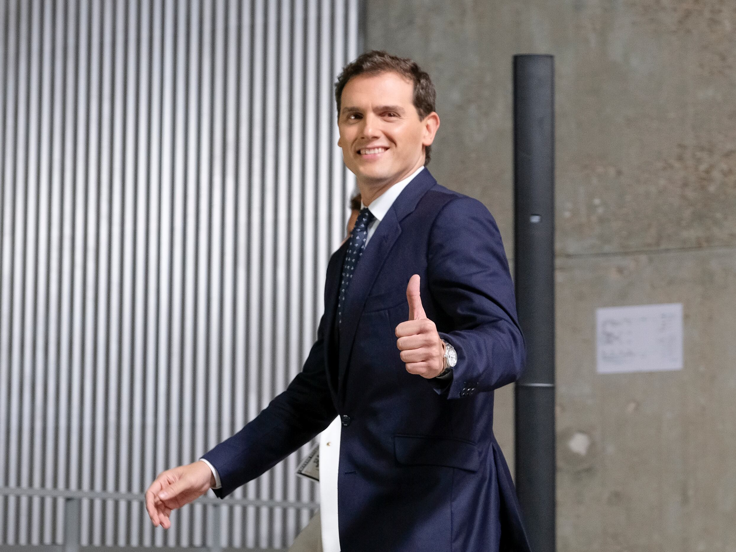 Citizens (Ciudadanos) party leader Albert Rivera attends as candidates for the Spain's general elections to a debate at Palacio de Cristal (Glass Palace) on November 04, 2019 in Madrid, Spain. Spaniards are called to vote on general elections for the fourth time in four years next November 10 (Photo by Oscar Gonzalez/NurPhoto via Getty Images)