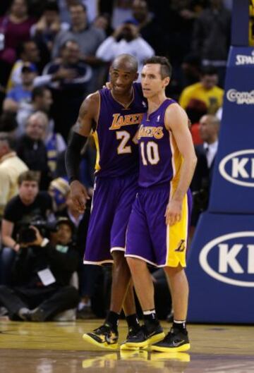 Nash y Kobe Bryant con Los Angeles Lakers.