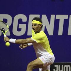 Rafael Nadal returns with a win in Buenos Aires