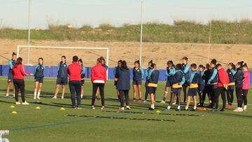 Jugadoras del Sporting de Huelva.