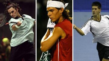 Ya asombraban al mundo con solo 17 a?os: vean c車mo jugaban Nadal, Djokovic y Federer