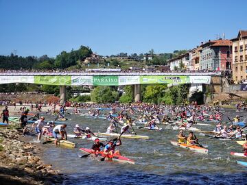 La fiesta de 'Les Piragües' ha cumplido hoy su 85ª edición. Declarada fiesta de Interés Turístico Internacional la comarca asturiana acoge cada año a miles de aficionados a la piragua. 