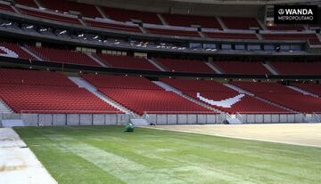 Wanda Metropolitano's newly-laid pitch in pictures