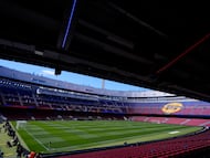 General view inside estacio during the La Liga EA Sports match between FC Barcelona and Sevilla FC at Spotify Camp Nou on March 15, 2026 in Barcelona, Spain. (Photo by Jose Breton/Pics Action/NurPhoto via Getty Images)