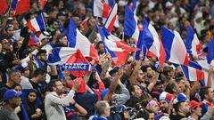 Frío ambiente en Al Bayt durante el Francia vs. Inglaterra