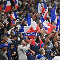 Frío ambiente en Al Bayt durante el Francia vs. Inglaterra