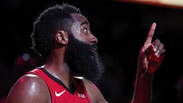 James Harden, durante un partido de la NBA con Houston Rockets