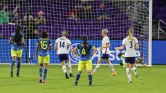 USWNT 6-0 Colombia: result, summary and goals, international friendly soccer match