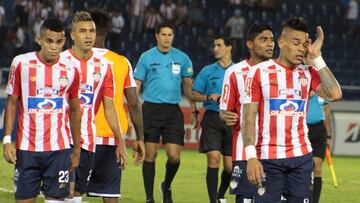 Junior despu&eacute;s de perder un partido en Copa Libertadores