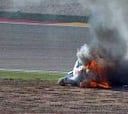 Barberá sufre quemaduras de grado II tras arder su moto