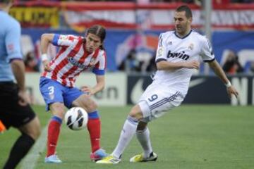 Filipe Luis y Benzema.