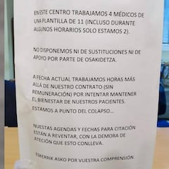 Desesperación en un centro de salud por la falta de ayuda: "Estamos a punto del colapso"