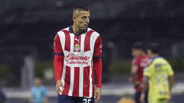 Roberto Alvarado of Guadalajara during the game America vs Guadalajara, corresponding to Round 08 of the Torneo Apertura 2023 of the Liga BBVA MX, at Azteca Stadium, on September 16, 2023.
<br><br>
Roberto Alvarado de Guadalajara durante el partido America vs Guadalajara, correspondiente a la Jornada 08 del Torneo Apertura 2023 de la Liga BBVA MX, en el Estadio Azteca, el 16 de Septiembre de 2023.