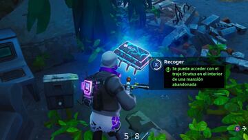 Fortnite Battle Royale: cómo conseguir el Fortbyte #62 con el traje Stratus en el interior de una mansión abandonada
