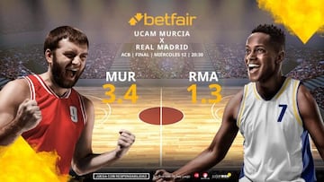 UCAM Murcia vs. Real Madrid: horario, TV, estadísticas, cuadro y pronósticos del Partido 3