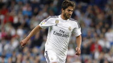 Lucas Silva en un partido con el Madrid.