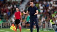 ELCHE, SPAIN - AUGUST 22: Francisco Rodriguez of Elche CF looks on during the LaLiga Santander match between Elche CF and UD Almeria at Estadio Manuel Martinez Valero on August 22, 2022 in Elche, Spain. (Photo by Aitor Alcalde Colomer/Getty Images)