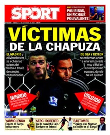 Portadas de la prensa deportiva