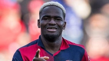 El delantero angoleño, Zito Luvumba, refuerzo invernal del Mallorca procedente del Cagliari.