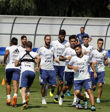 Bronnitsy  23 junio 2018, Rusia
Copa Mundial Rusia 2018
Entrenamiento de Argentina antes de jugar contra Nigeria.
Gonzalo Higuain of Argentina
Foto Ortiz Gustavo