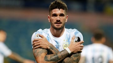Rodrigo De Paul con Argentina