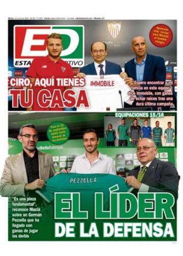 Portadas de la prensa deportiva