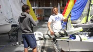 El equipo olímpico español ya entrena en aguas de Santander