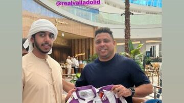 Ronaldo Nazário con Alnahyam en Abu Dabi ayer en foto colgada en Instagram.