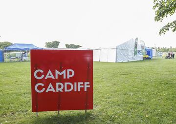 El espectacular camping en Cardiff para los aficionados