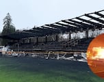 Aficionados incendian el estadio tras el descenso del equipo a segunda
