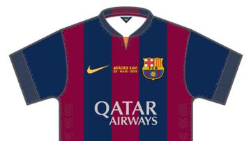 "Gracias Xavi", en la camiseta del Barça ante el Deportivo