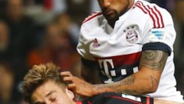 Eintracht terminó con la racha perfecta de Bayern y Vidal