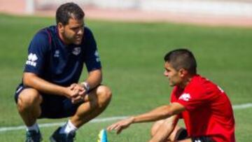 Iago Falqué se entrenó con su nuevo equipo.