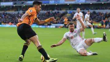 Raúl Jiménez da asitencia en empate de Wolves ante Sheffield