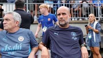 Guardiola, durante un partido.