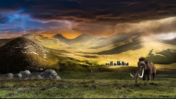Hallan los restos de un mamut de hace 10.000 años.