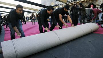 La alfombra roja de los Premios Oscar 2017 ya está preparada