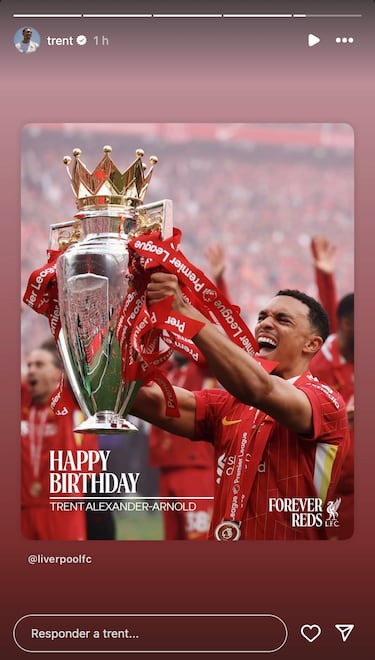 Detalhe do Liverpool com Trent