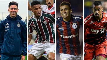 Nehu&eacute;n P&eacute;rez, Marcos Paulo, &Aacute;ngel Correa y Renan Lodi.